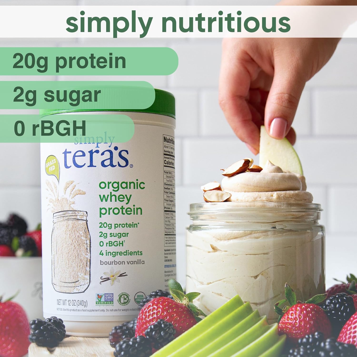 FittVibe Simply Tera’s Organic Whey Protein Powder – Dark Chocolate Flavor - My Store