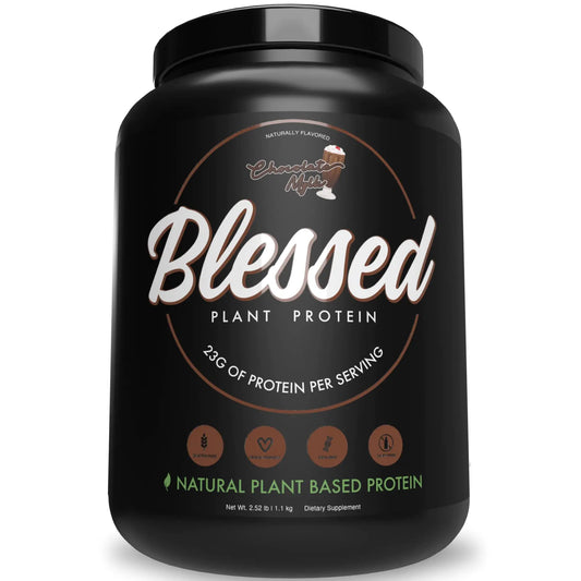 Blessed Vegan Protein Powder - Plant Based Protein Powder Meal Replacement Protein Shake 23g of Pea Protein Powder Dairy Free Gluten Free Soy Free No Sugar Added 30 Servings (Chocolate Mylk) - My Store