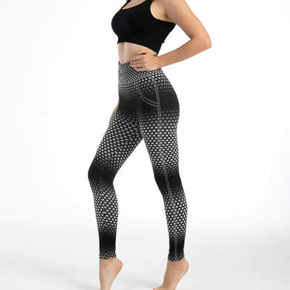 Leopard Print High Waist Gym Leggings -Stylish Compression Fit - My Store